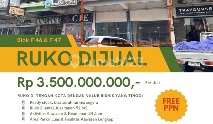 3 Unit Ruko Paskal Hypersquare, Lokasi Tengah Kota dengan Area Parkir Luas