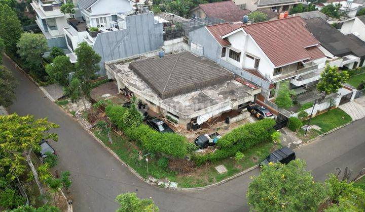 Tanah Pondok Indah Jalan Bukit Hijau Murah Hoek Rumah Tua 1