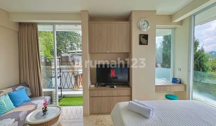 apartemen art deco full furnished tipe 1 bedroom
