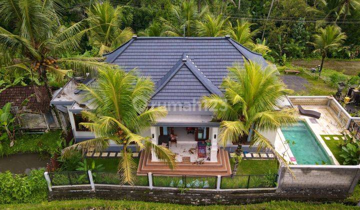 Modern Villa View of Forest Rice Fields and Ubud River 2