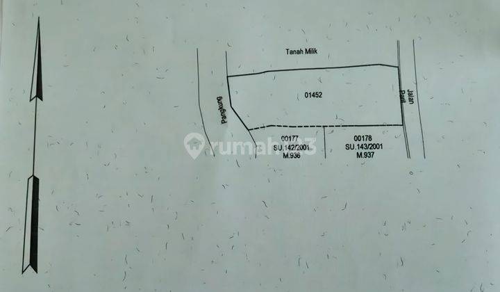 Premium Land Los Sungai And View Sawah Jalan Utama 2