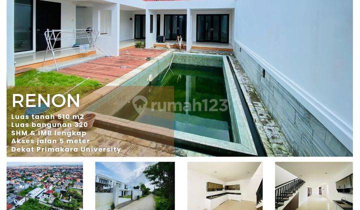 Rumah Semi Villa Tukad Badung Renon Dekat Primakara University 1