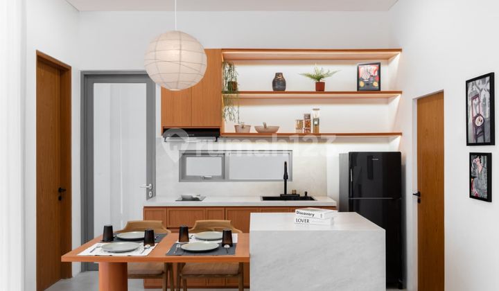 Rumah 2 lantai siap huni desain modern tropikal di cirendeu 2