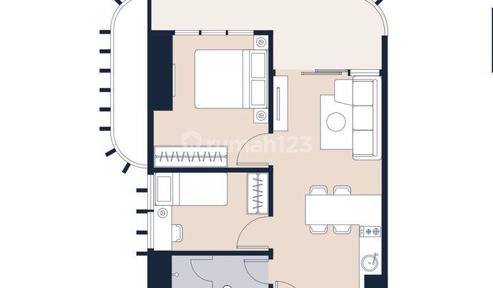 Unit Baru 2 Kamar Siap Serah Terima Di Antasari Place 2