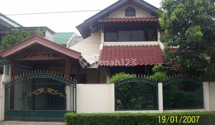 Rumah Mandar Bintaro pinggir jalan luas, asri sangat  terawat. 1