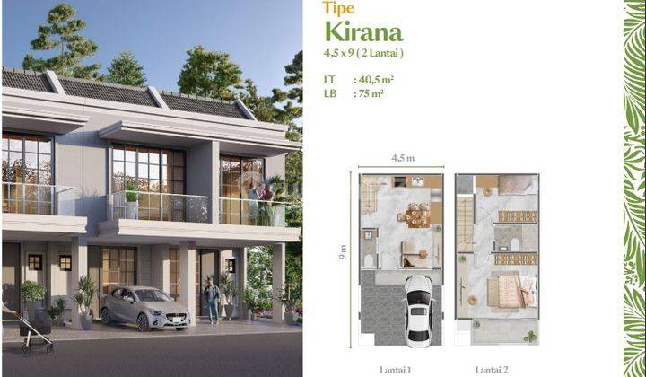 Rumah Pik 2 Ilona Pasadena Hill Ukuran 4.5x9 2 Lantai Bisa Kpr 1