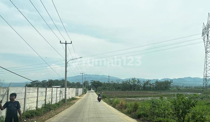 Lahan Tanah Datar Luas 14 Ha Zona Kuning di Klapanunggal Bogor