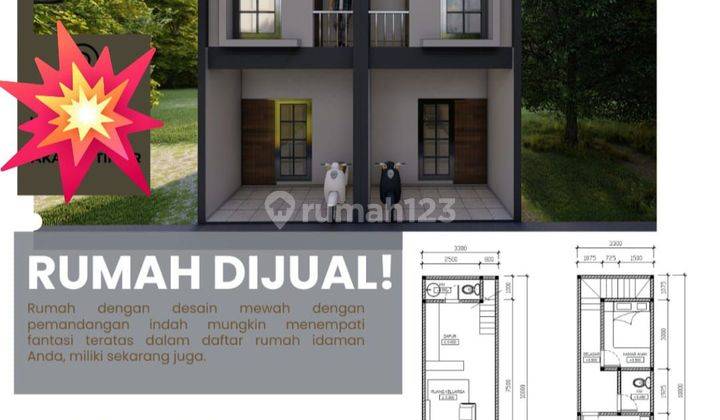 Rumah Baru Bagus Murah 2lt Akses 1 Mbl Kecil Tdk Ada Carport Bt Ampar Condet Jaktim 2