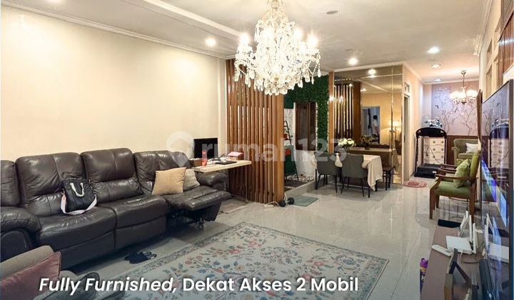 Full Furnished, Rumah Bagus 2Lt Dekat Akses 2 Mobil Tebet SHM IMB 2