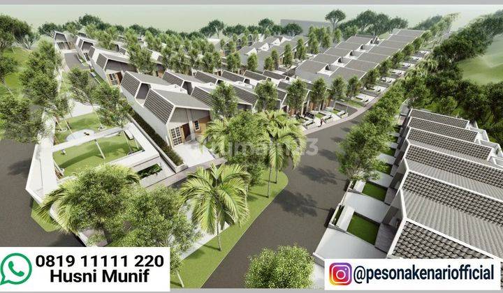 Termurah rumah ala jepang Pesona kenari townhouse DP nol persen fasilitas Masjid