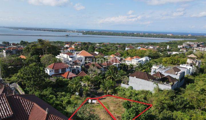 tanah view laut kawasan villa di nusa dua, dkt tol,tanah ngantong 1