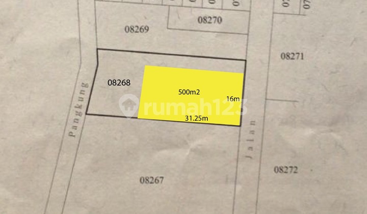 tanah murah di taman giri jimbaran, lingk. perumahan, dkt tol