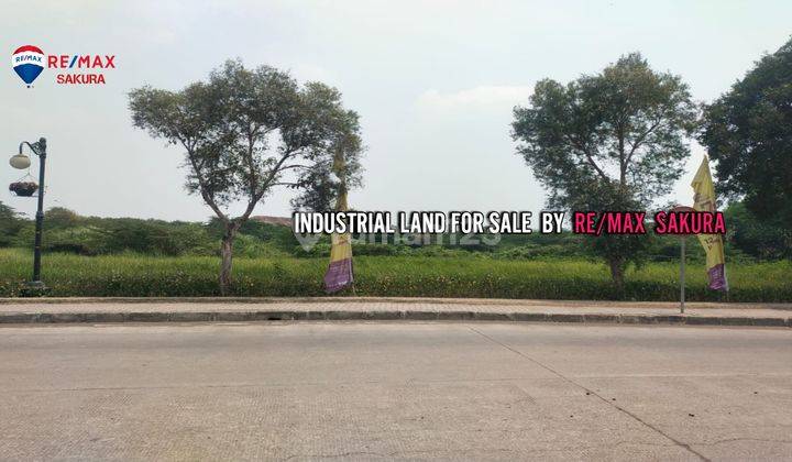 Dijual Tanah Kavling Bentuk Kotak Bagus Luas 4,000 M2 di Kawasan Industri Jababeka, Bekasi  1