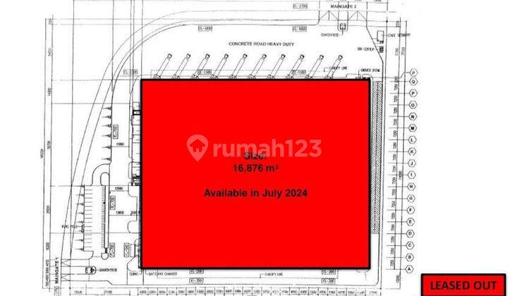 Disewakan Gudang Siap Pakai Luas 16,876 M2 Di Dry Port Jababeka By One Realtindo Property 2