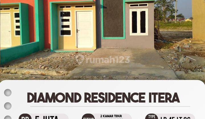 Rumah Kamar 2 di Daerah Perkembangan Itera 6