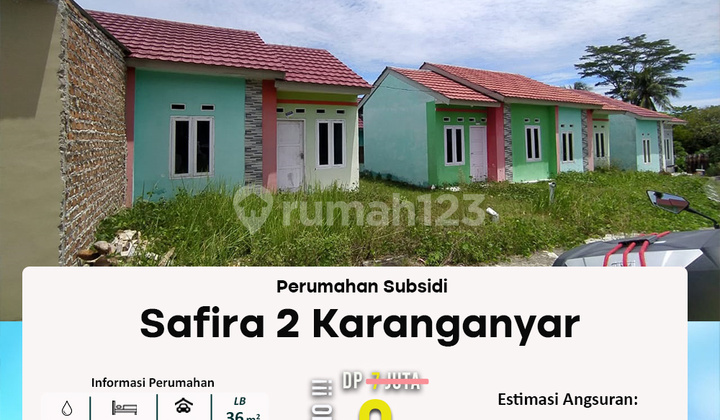 Rumah Hunian Subsidi 2 Kamar Tidur di Dekat Pasar  2