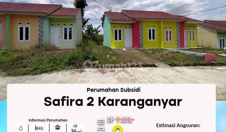 Rumah Hunian Subsidi 2 Kamar Tidur di Dekat Pasar  3