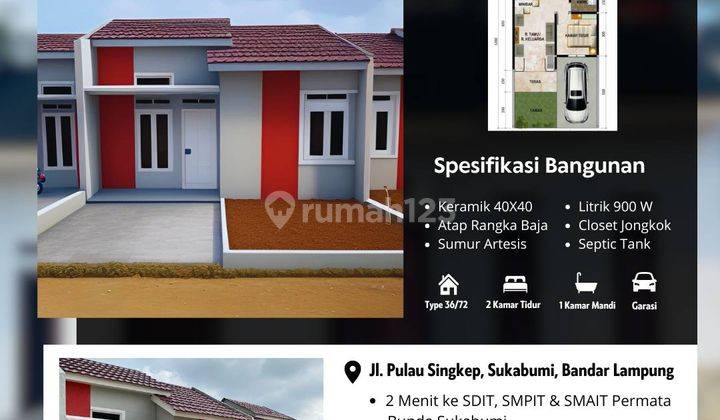 Rumah Murah Di Bandar Lampung Lokasi Strategis 1