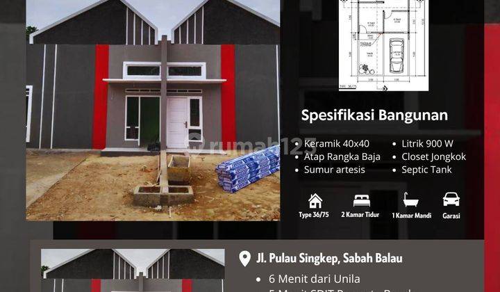 Rumah Subsidi 2 Kamar Tidur Di Lampung 1