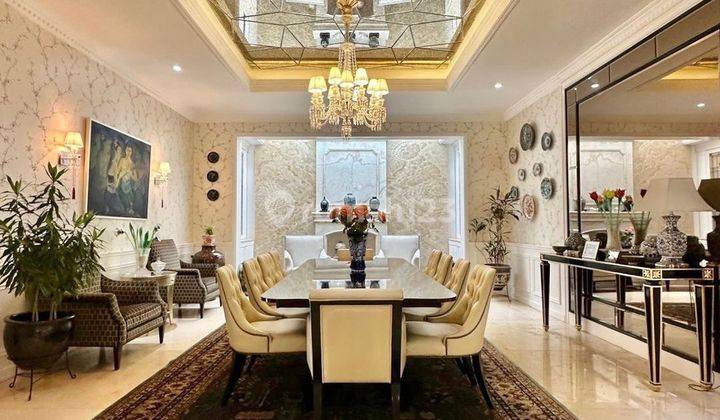 DIJUAL PERMATA HIJAU LUXURY AMERICAN CLASSIC HOUSE SEMI FURNISHED 2