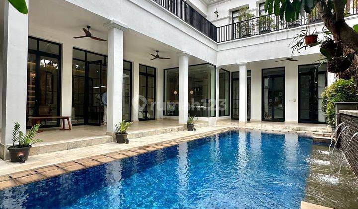 For Sale Kebayoran Baru American Classic House Premium Area, Newly Renovated 