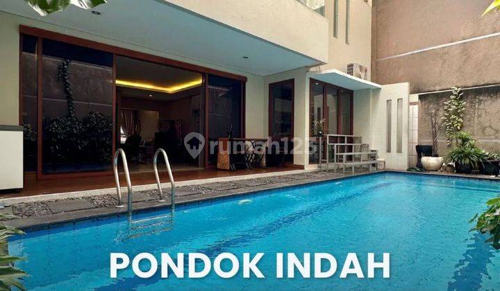 For Sale Pondok Indah Semi Furnished Depan Taman 1