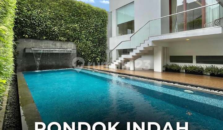 Modern Luxury House Fully Furnished in Pondok Indah, Land 450, Building 548