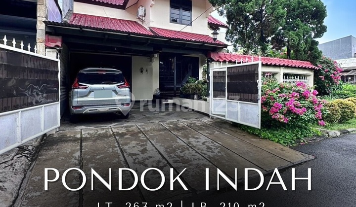 Rumah Cantik Halaman Luas di Pondok Indah, T 267 B 210