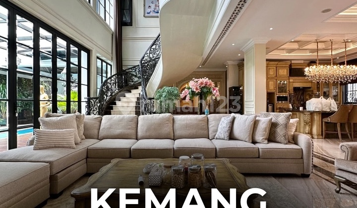 Rumah Mewah Modern Classic Full Furnished di Kemang, T 730 B 1100
