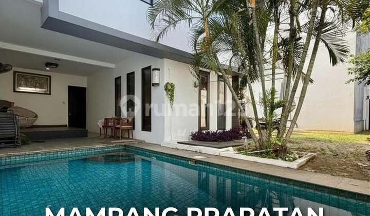 Rumah Cantik Full Furnished di Mampang Prapatan LT 330 LB 240