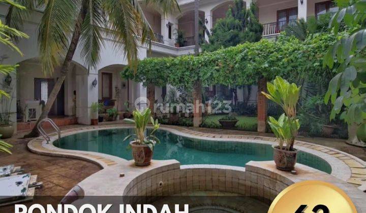 Rumah Klasik Depan Taman di Pondok Indah, T B 1300 1100 1