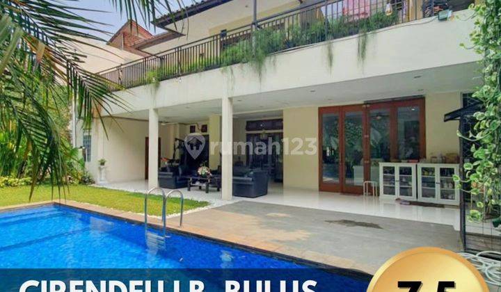 Rumah Tropis Dalam Komplek Cirendeu, T 490 B 500 1