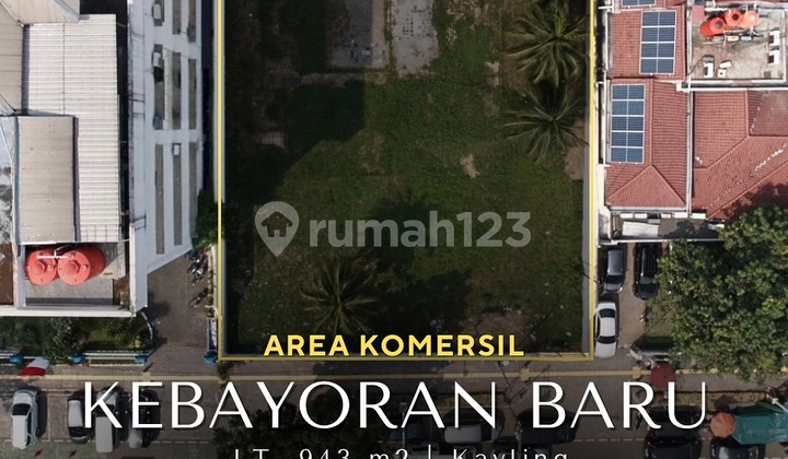 Kavling Komersial di Prime Area Kebayoran Baru, LT 943