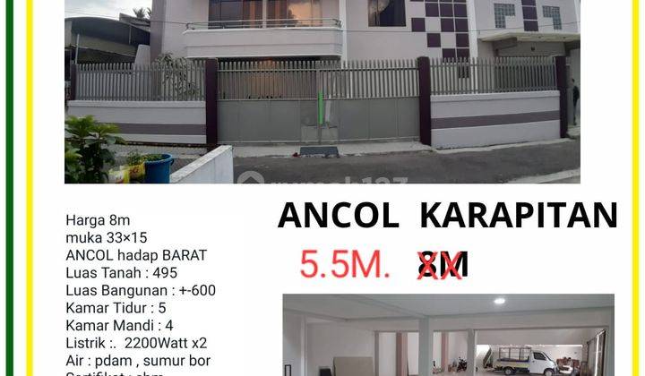 Rumah 2 Lantai Bagus di Jalan Ancol, Bandung 1