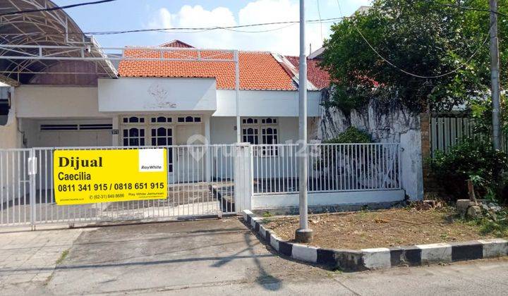 Rumah di Darmo Permai Selatan Surabaya Barat, Bagus + Terawat, Row Jalan Lebar 1