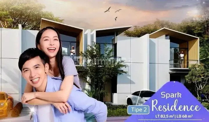 Rumah 2 Lantai di depan tempat wisata Central Park cikarang SHM  2