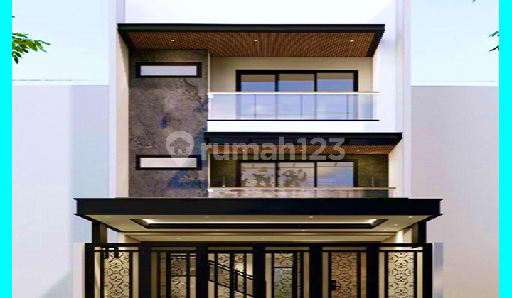 Chandra Rumah Baru Ukuran 5.7X15m Jalan 2 Mobil di Jelambar