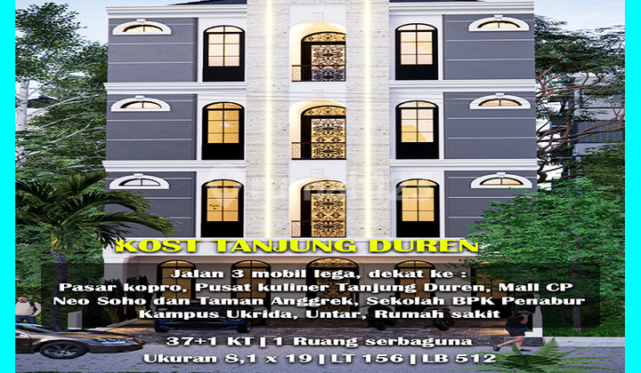 Chandra Kos Tanjung Duren Street 3 Car Spacious