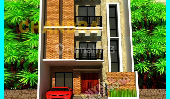 Chandra Rumah baru ukuran 6.5x16m di komplek kavling polri