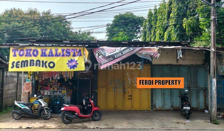 Dijual Tanah Berikut Kios Jl. Leuwinanggung Cibubur  2