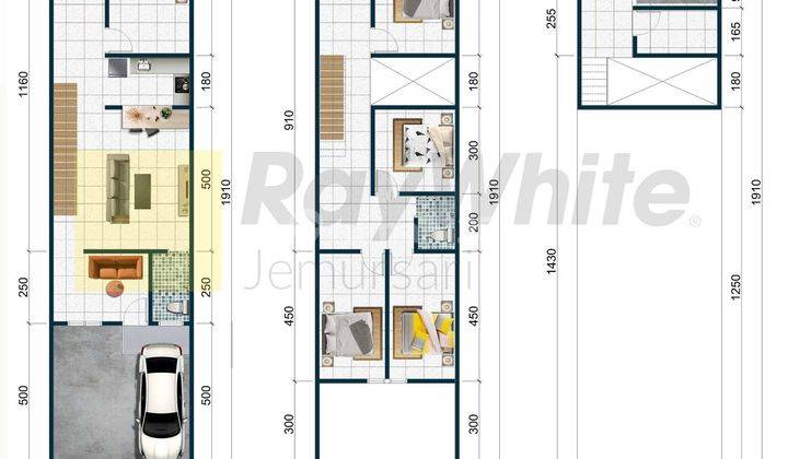 Rumah Baru Gress di Semolowaru Selatan Surabaya Timur, Minimalis, 2 Lantai, ada 2 unit - EA - 2