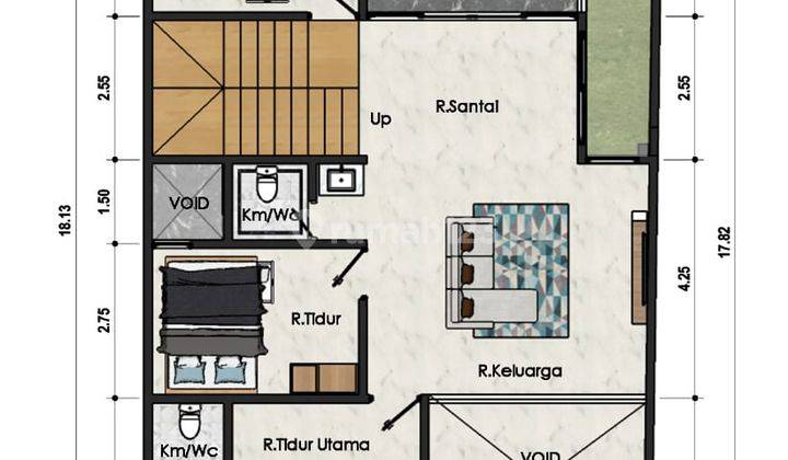 Rumah konsep kontemporer modern Maguwo 2