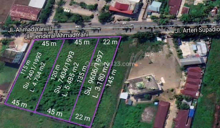 Tanah Tepi Jalan Ahmad Yani 2 Luasan 13399 mtr 1