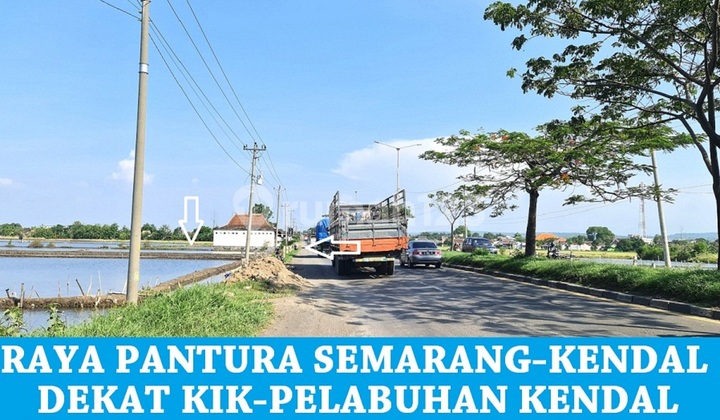 Tanah Pinggir Jalan Raya Pantura Semarang Kendal Dekat Kik Kendal 1
