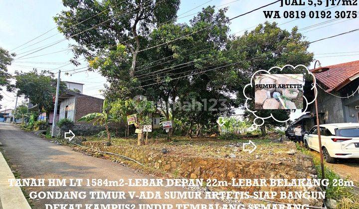 Tanah Siap Bangun Gondang Timur V tembalang Dekat Kampus2 Undip Semarang 1