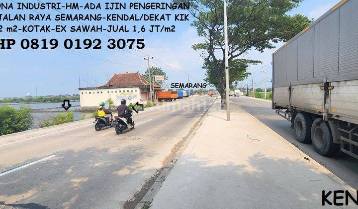 Tanah Zona Industri Ada Ijin Pengeringan Siap Bangun Raya Pantura Kendal semarang² 1