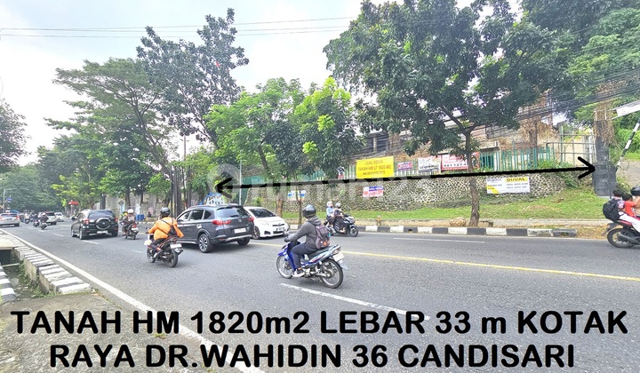 Tanah HM LT 1820m2 Kotak Jl.DR.Wahidin 36 View Kota Semarang 1
