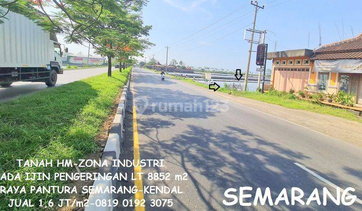 Tanah Zona Industri Dekat Kik pinggir Jalan Raya Pantura lingkar Kaliwungu Kendal