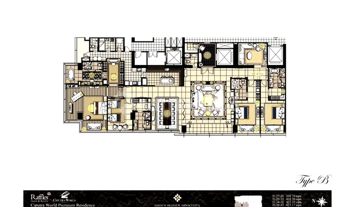 Raffles Residence 4 BR 480 Sqm For Rent Furnished Unfurnished Raffles Residence 4 BR 480 Sqm For Rent Furnished Unfurnished