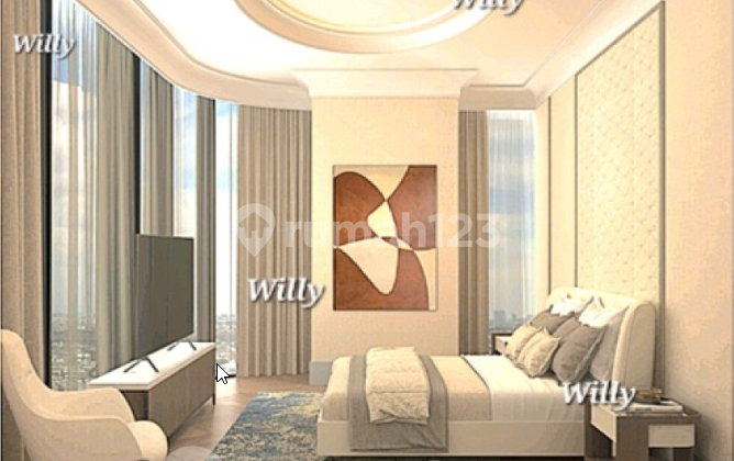 Siap Sewa 3 Kamar Tidur Mewah Lantai Tinggi Baru Siap Huni di Residensi St Regis 2